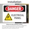 Signmission Electrical Panel Danger Sign, Vinyl Decal, 10in W x 7in L, 2PK OS-2PACK-DS-D-710-L-2213 - alternate 5